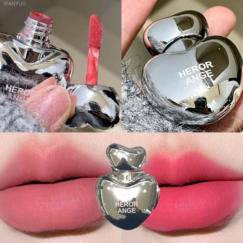 Matte Velvet Lip Tint Long Lasting - Pfirsichherz, seidig, matt, Lippenstift, samtig, matt,