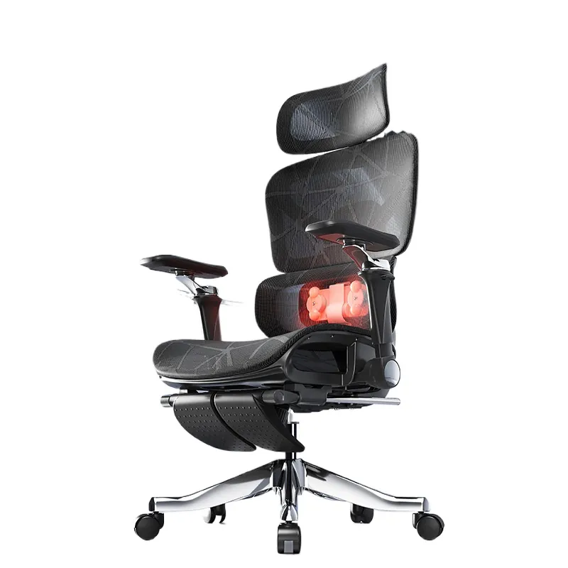 Massage - Ergonomischer Massage-Lendenwirbelstützstuhl mit Heizfunktion für den
