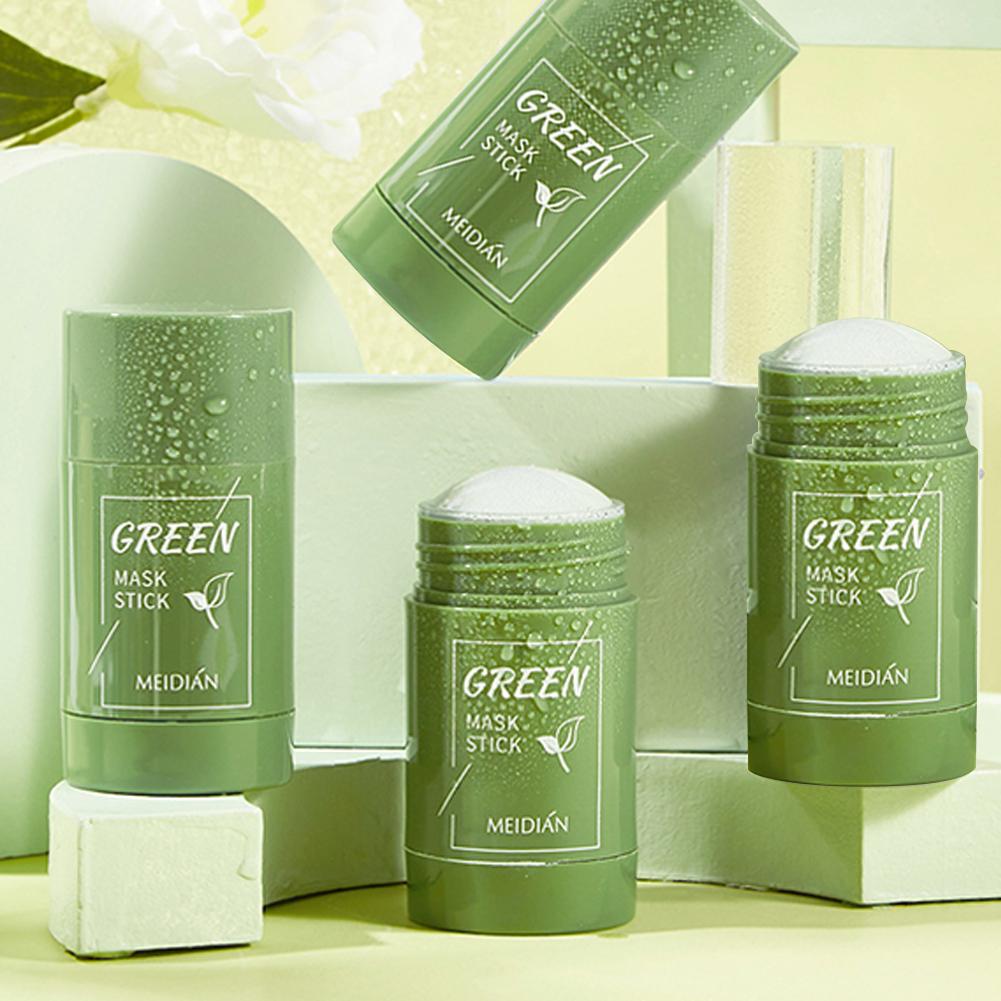 Green Tea Cleansing Clay Mask - Solid Green Tea Gesichtsmaske Stick Cleansing
