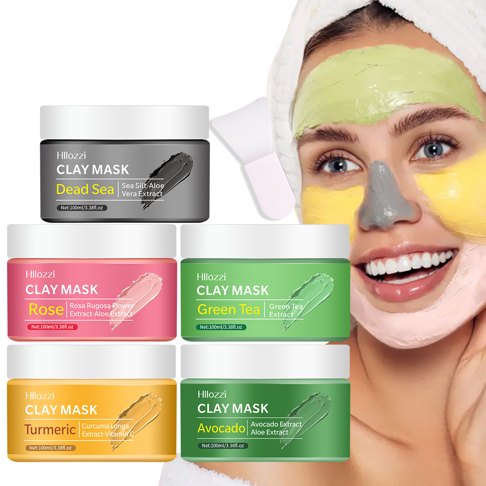 Green Tea Cleansing Clay Mask - 100 ml Rose Gesichtsreinigung Schlammmaske Kurkuma