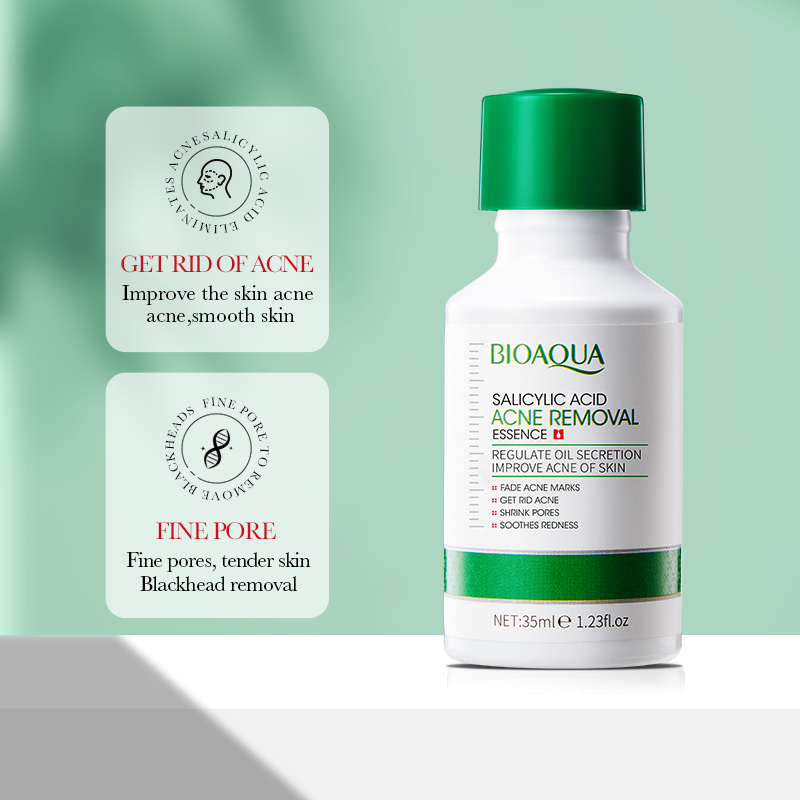 Salicylic Acid Blackhead Remover - 35 ml BIOAOUA Salicylsäure Anti-Akne-Entfernungsessenz Regulieren
