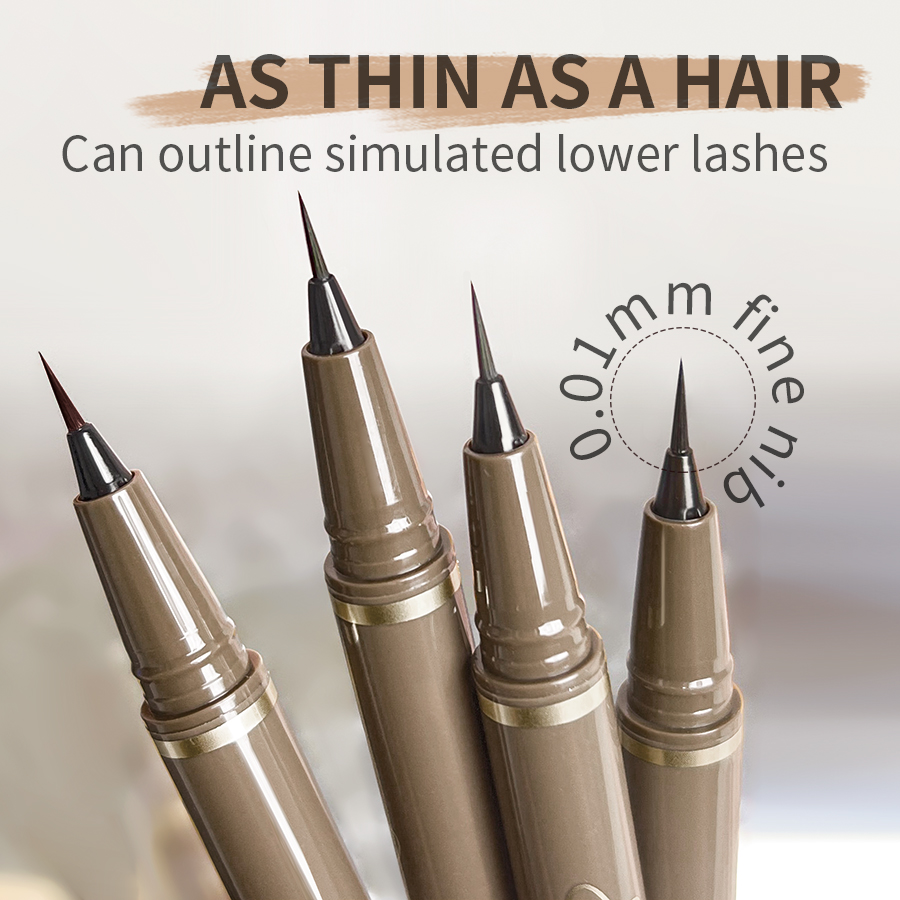Waterproof Liquid Eyeliner Pen - Glatter, sehr feiner Eyeliner-Stift, langwirksamer, schnell