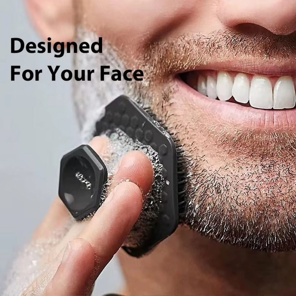 Silicone Face Scrubber Electric - Mini Manuelle Gesichtsreinigungsbürste für Männer Silikon-Gesichtspeeling