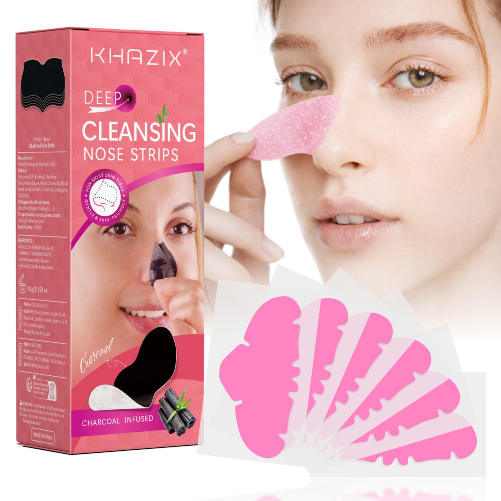 Salicylic Acid Blackhead Remover - 10/25/50 Stück rosa Hydrokolloid-Nasenstreifen, Tiefenreinigender Mitesserentferner.
