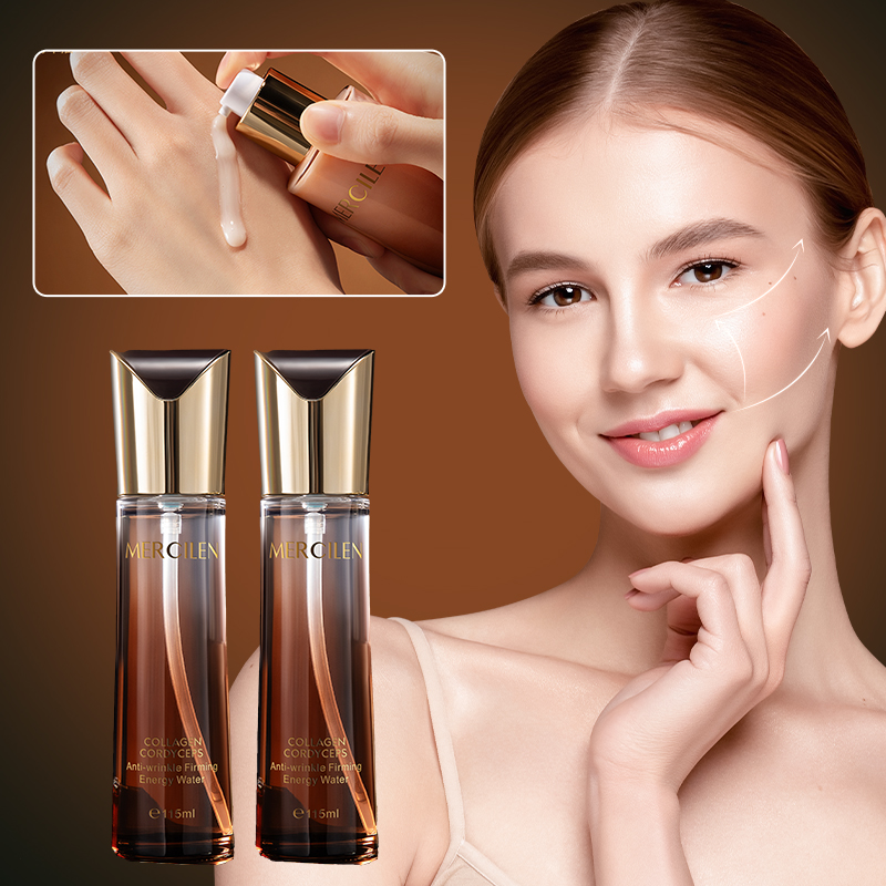 Hyaluronic Acid Facial Serum - Mercilen Collagen Cordyceps Straffendes Energie-Wasser, enthält