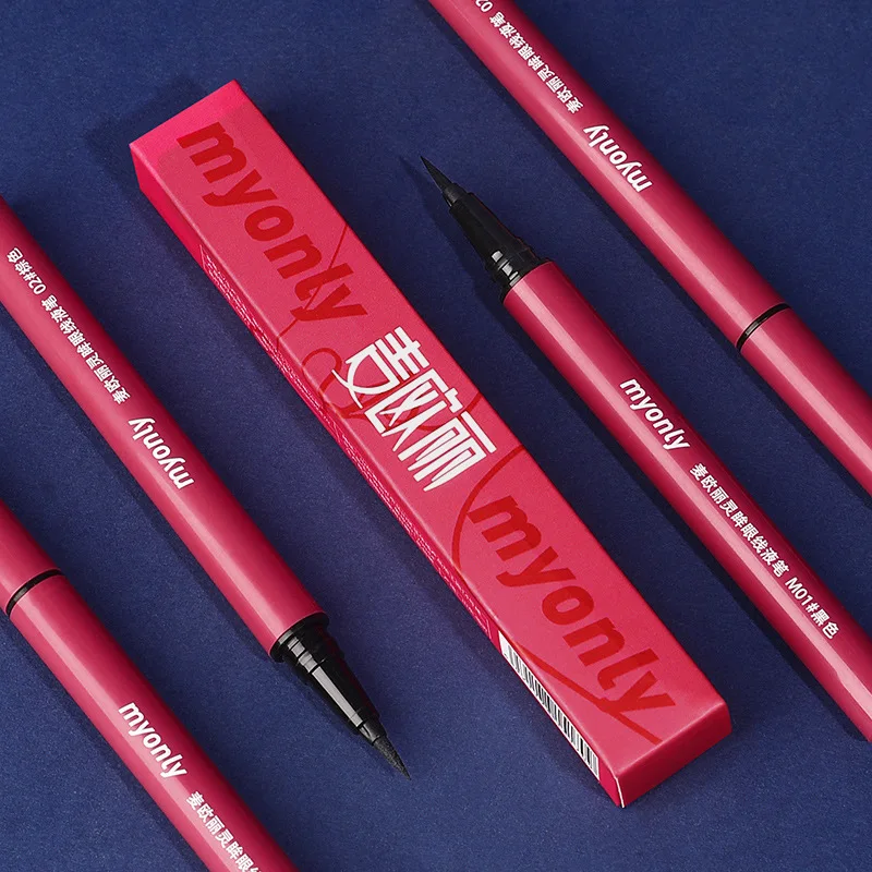 Waterproof Liquid Eyeliner Pen - Ultrafeiner Eyeliner, glatt, wasserdicht, schweißfest, lang,