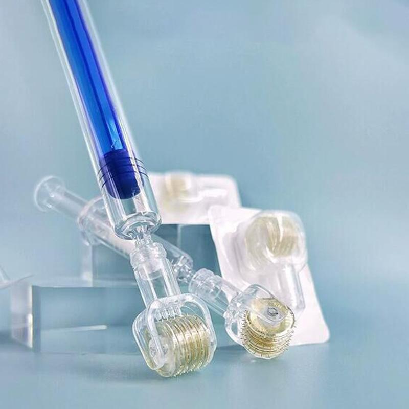 Skincare - Mikronadel-Roller-Stempel 0,25mm - Serum-Applikator für Bartwuchs,