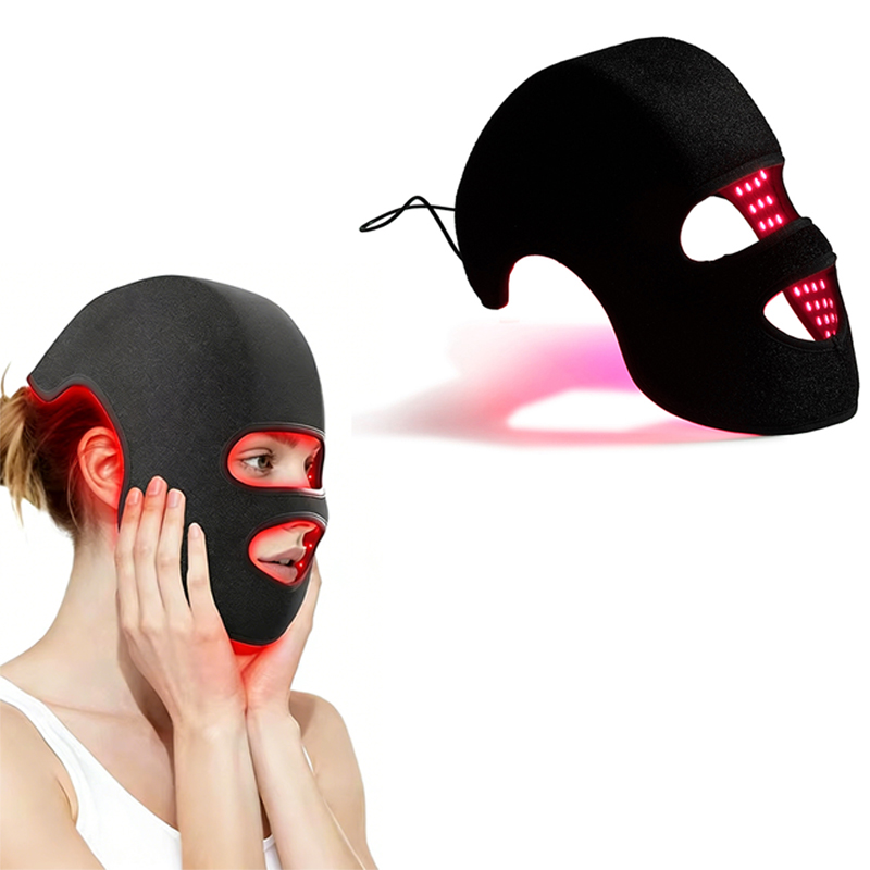 Led Light Therapy Face Mask - 4-Farben-LED-Hut und Gesichtsmaske, Rotlichttherapie LLLT 660