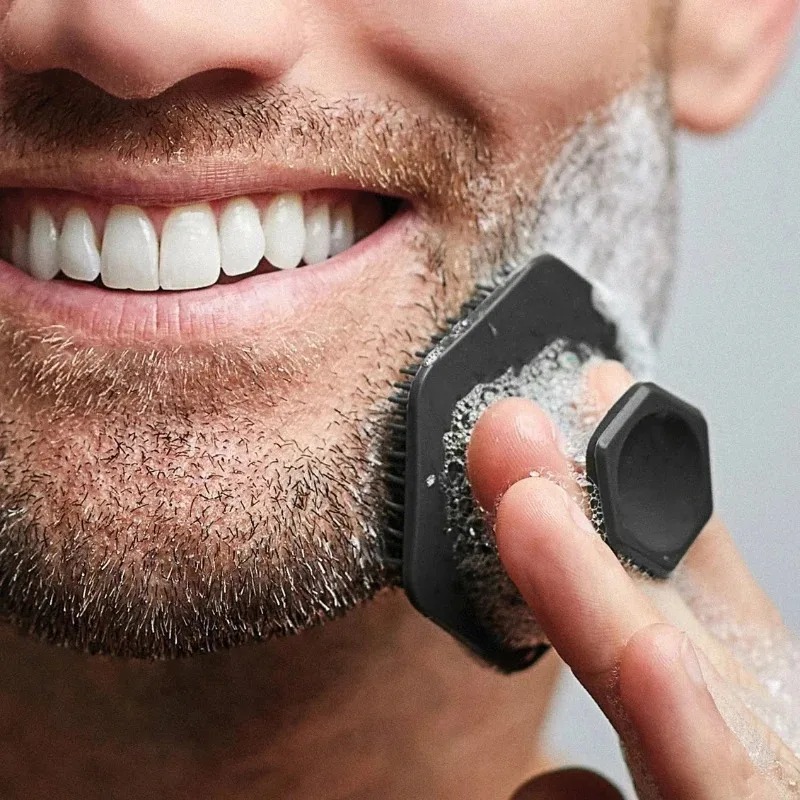 Silicone Face Scrubber Electric - 1 Silikon-Gesichtsreinigungsbürste, Silikon-Miniatur-Gesichtsreiniger für Tiefenreinigung, Rasierung,