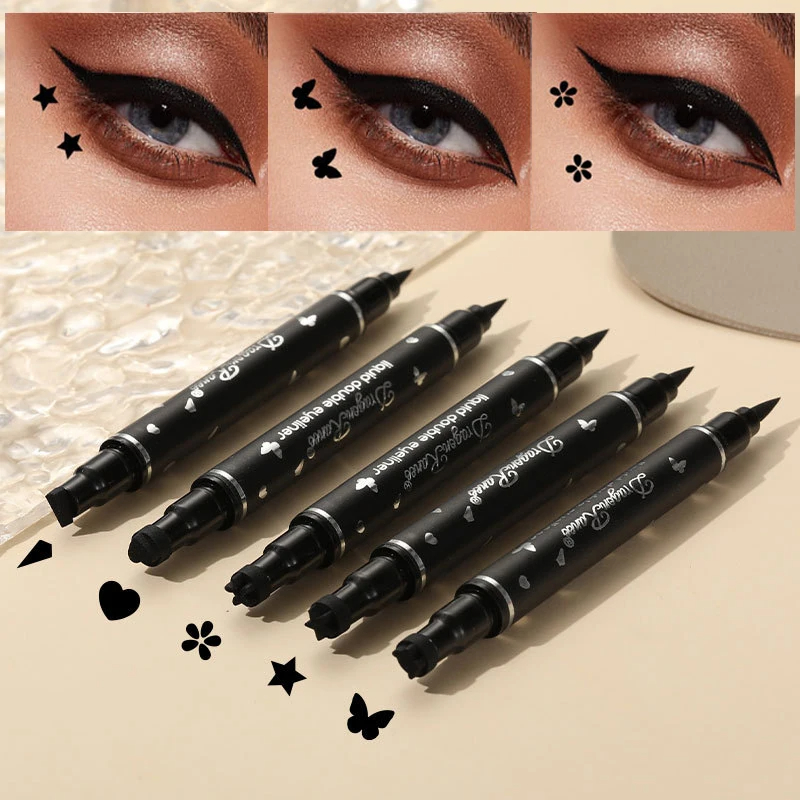 Waterproof Liquid Eyeliner Pen - 2 in 1 Schmetterling Siegel Eyeliner