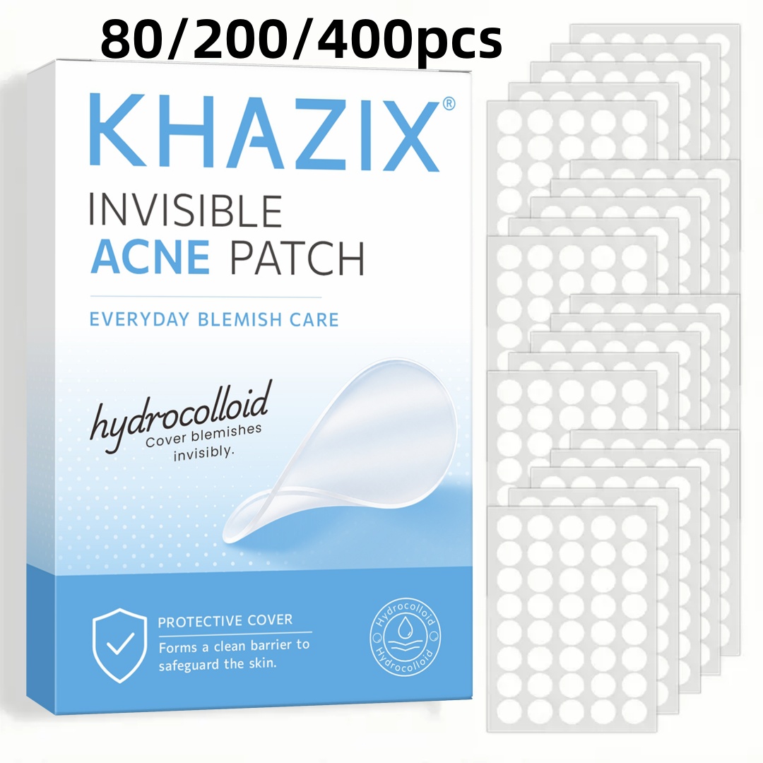 Hydrocolloid Pimple Patch - 80/200/400 Stück Hydrokolloid-Akne-Pflaster, Hydrokolloid-Fleckensticker, Abdeckung von