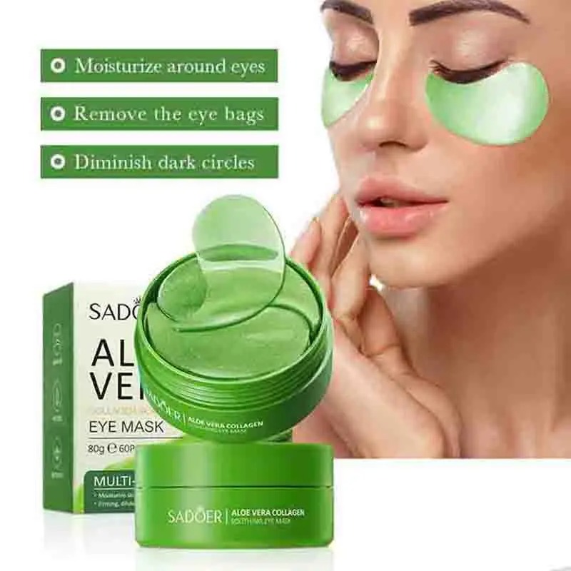 Collagen Under Eye Patches - 60 stücke Aloe Vera Kollagen Augen