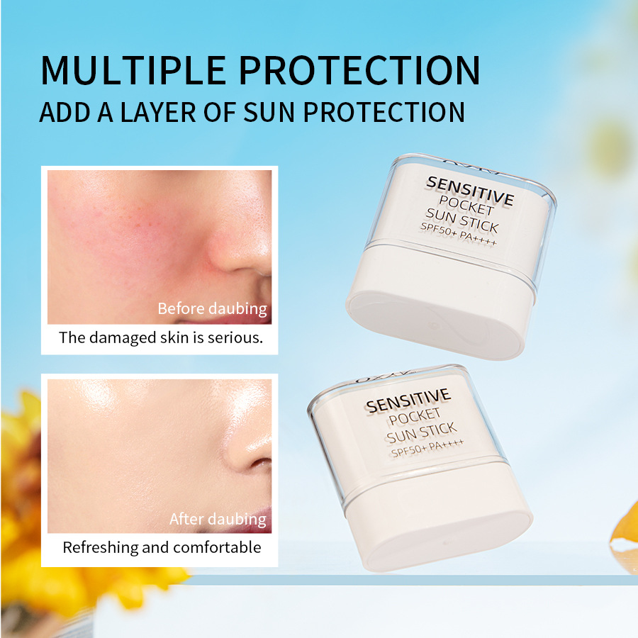 Spf 50 Waterproof Sunscreen - Mini Taschen-Sonnenschutzstift - Englische Version SPF50+,