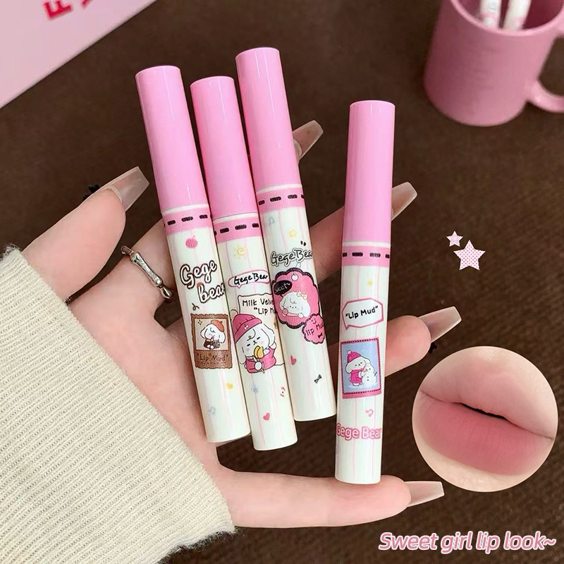 Gege Bear 6-teiliges Samt-Lipp – Matte Velvet Lip Tint Long Lasting Bewertung und Preis