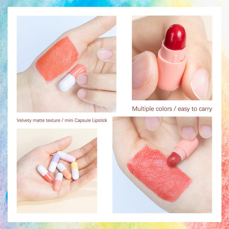 Mini-Lippenstift-Set 6 Stück w – Matte Velvet Lip Tint Long Lasting Bewertung und Preis