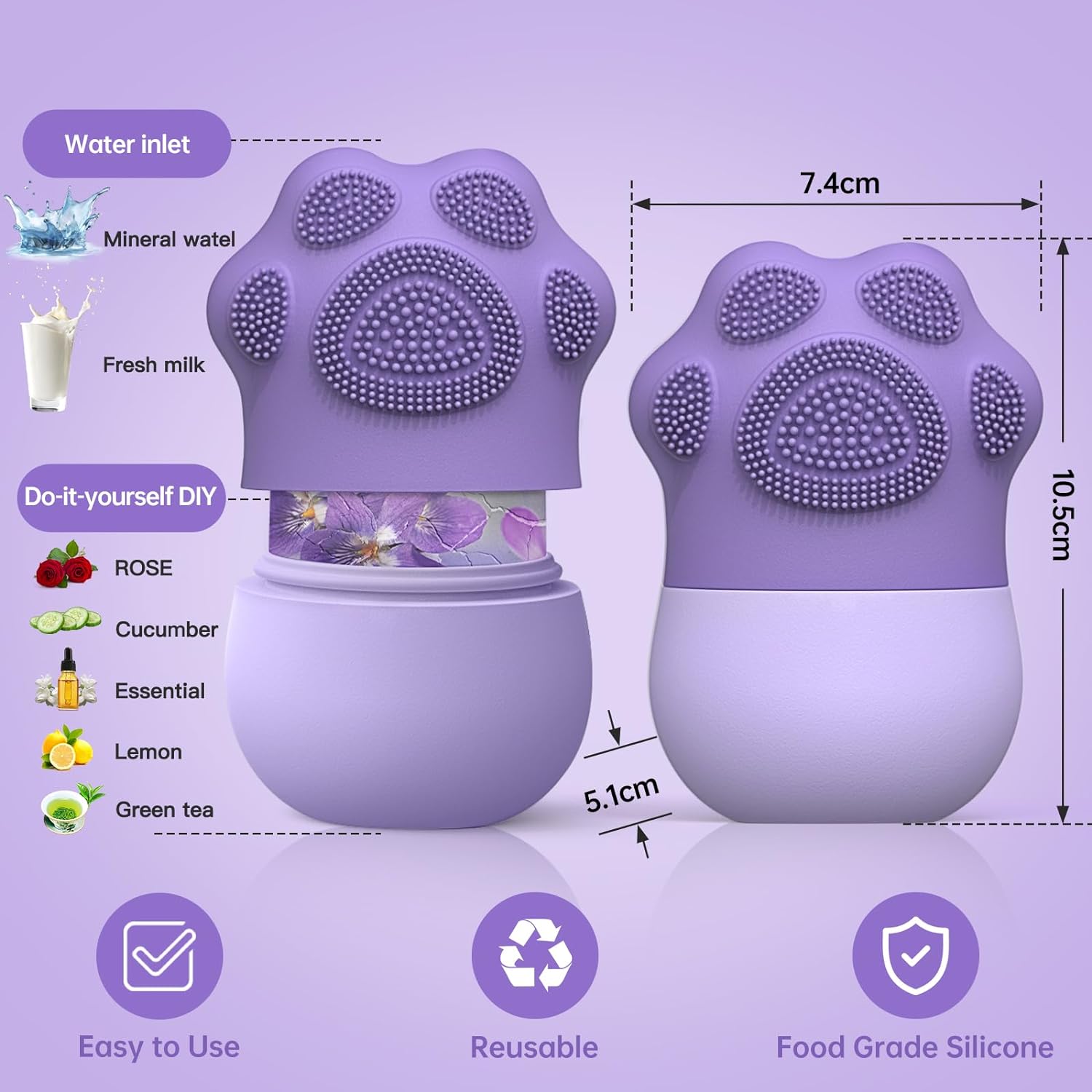 Gesichts-Eisroller für die Hau – Face Ice Roller Puffiness Bewertung und Preis