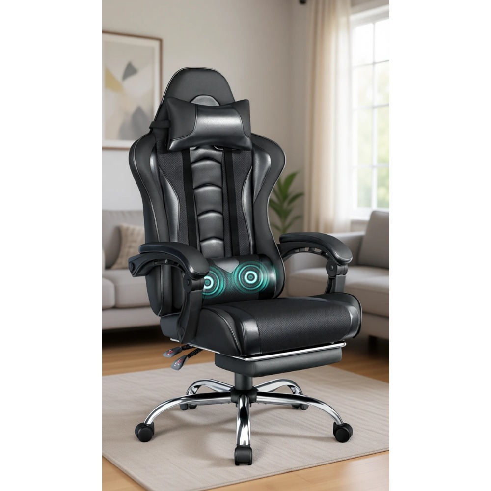 Komfortabler Gaming-Stuhl aus  – Massage Bewertung und Preis