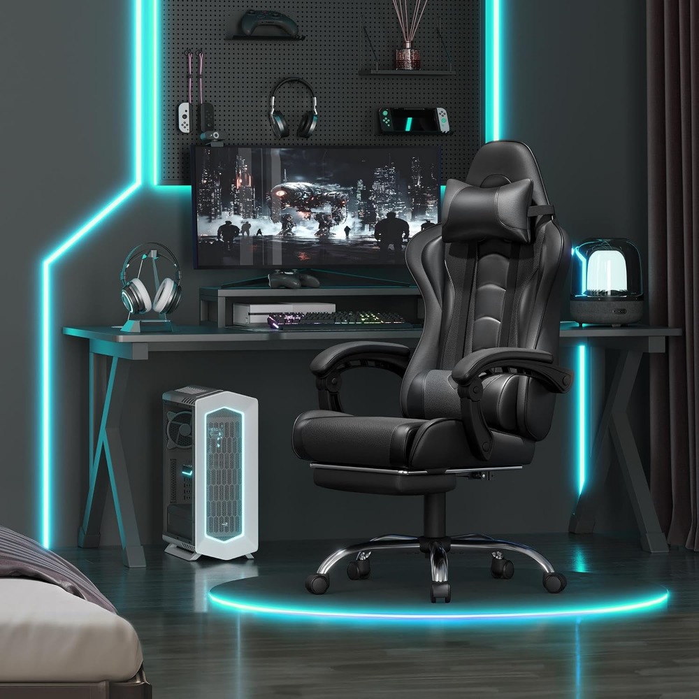 Komfortabler Gaming-Stuhl aus  – Massage Bewertung und Preis
