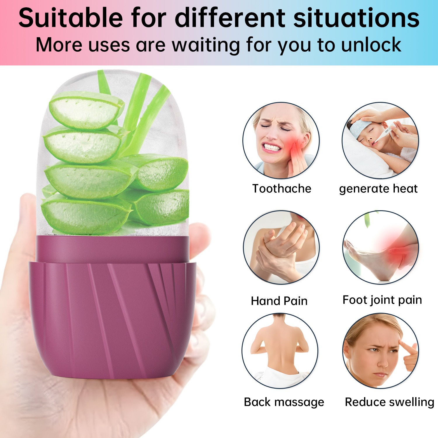 Ästhetische gestreifte Gesicht – Face Ice Roller Puffiness Bewertung und Preis