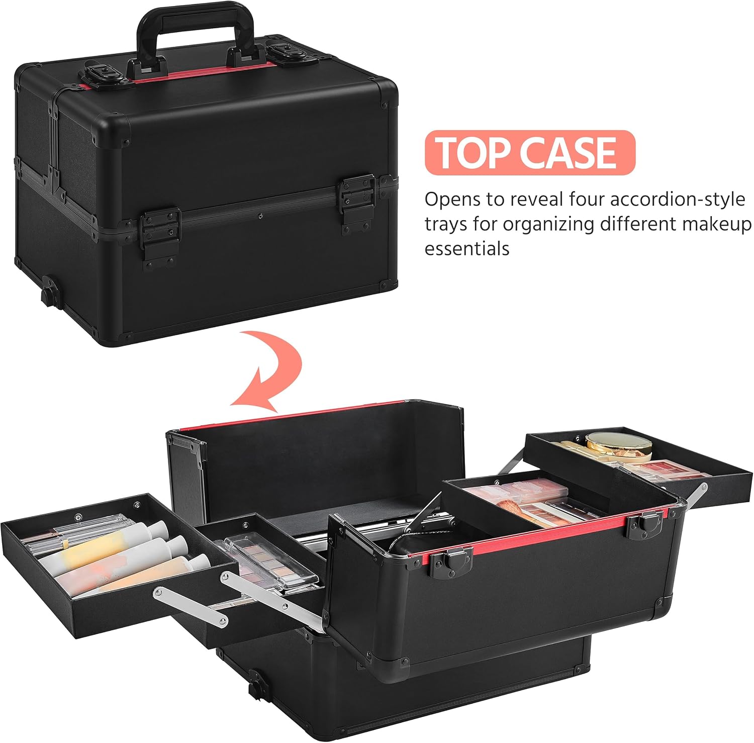 Schwarzer 4-in-1 abschließbare – Makeup Bewertung und Preis