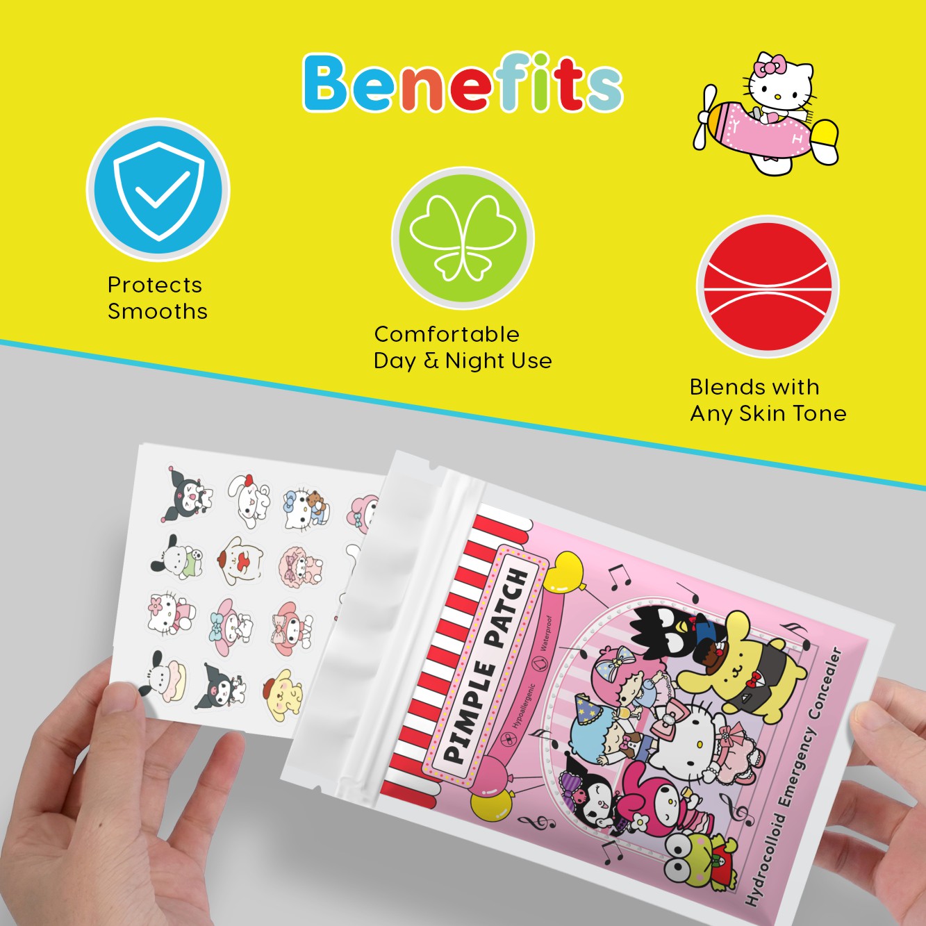 20/100 Stück Hello Kitty Hydro – Hydrocolloid Pimple Patch Bewertung und Preis
