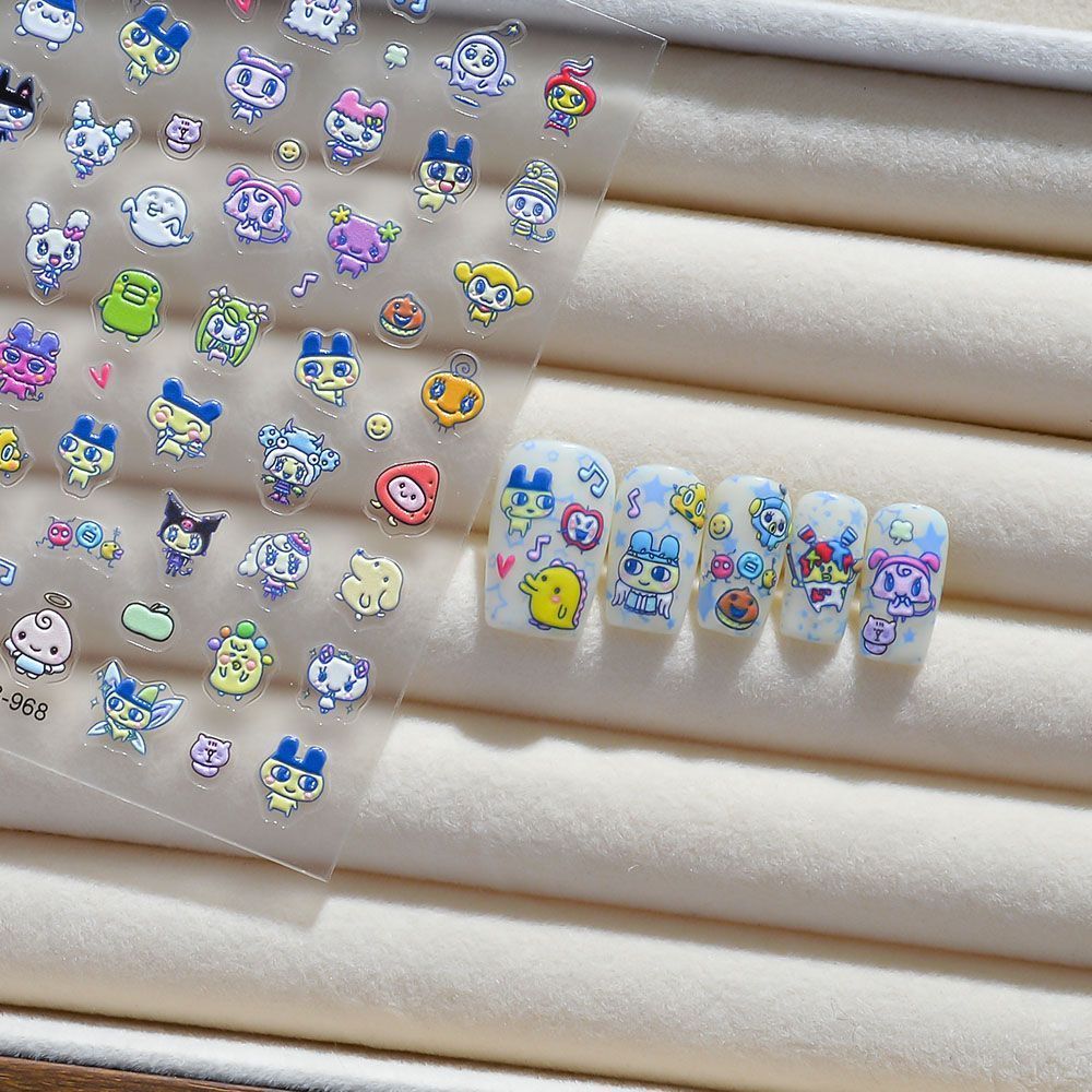 Tamagotchi Cartoon 3D-Reliefau – Nail Art Bewertung und Preis