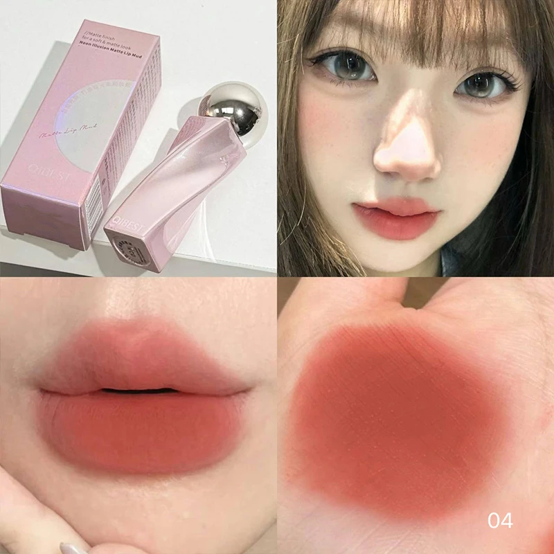 QIBEST Samt-Nude Lip Mud Natür – Matte Velvet Lip Tint Long Lasting Bewertung und Preis
