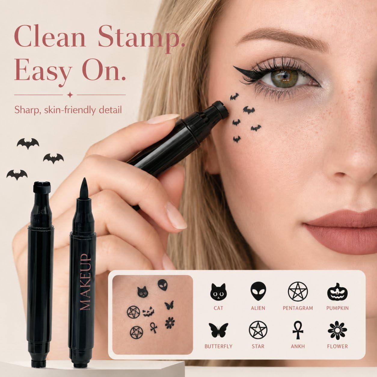 Halloween Doppelendiger Stempe – Waterproof Liquid Eyeliner Pen Bewertung und Preis