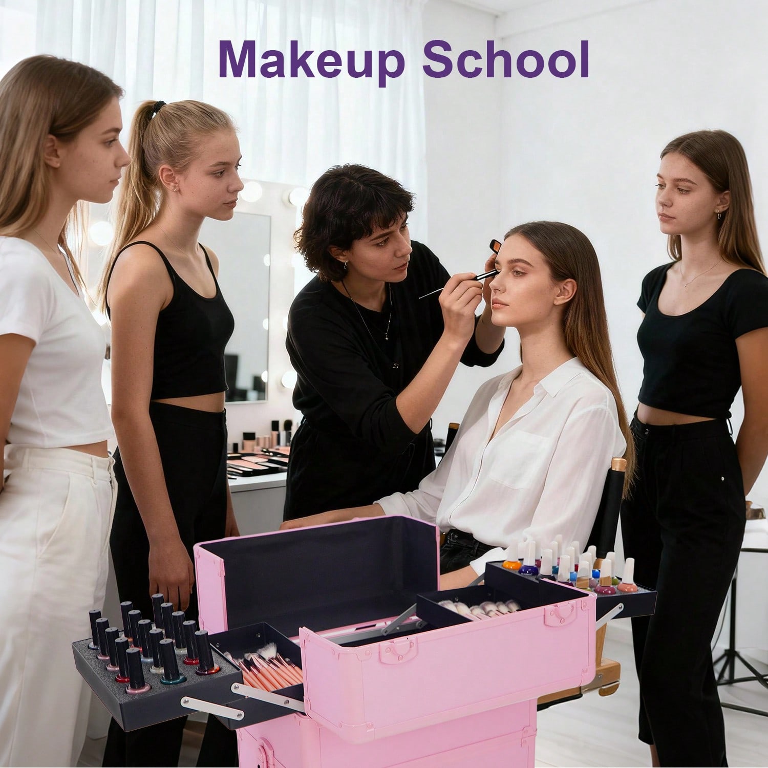 Rollender Make-up-Koffer 4-in- – Makeup Bewertung und Preis