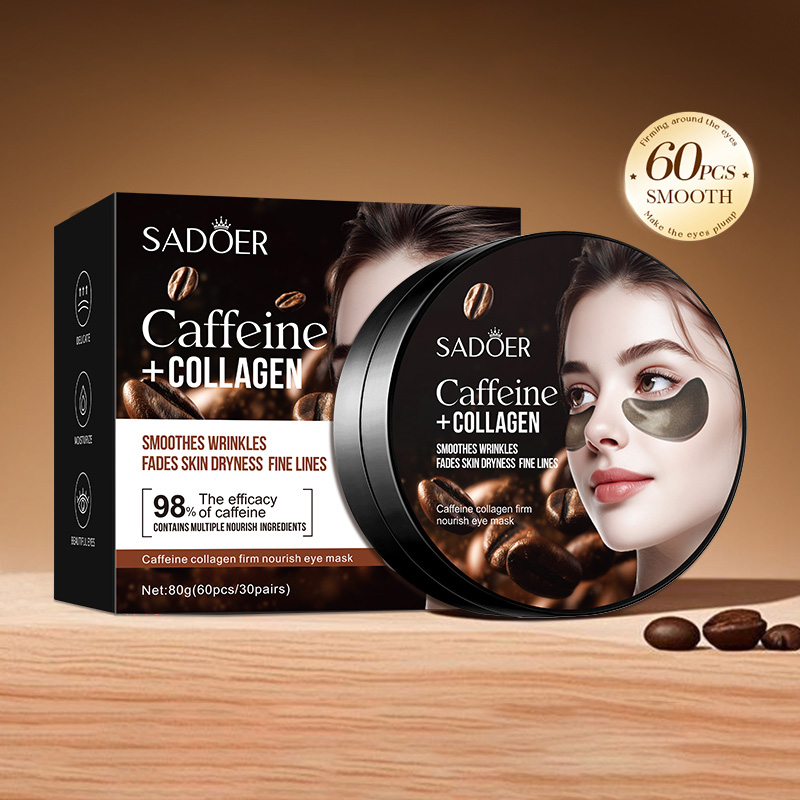 60 Stück SADOER Koffein Krista – Collagen Under Eye Patches Bewertung und Preis