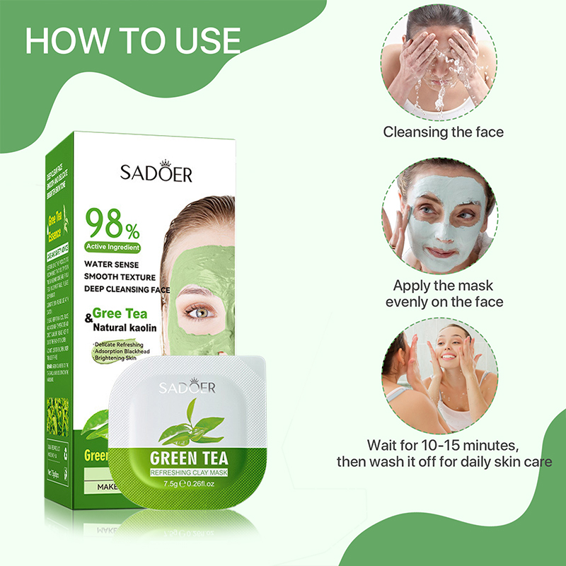 8 stücke Grün Tee Reinigung Sc – Green Tea Cleansing Clay Mask Bewertung und Preis