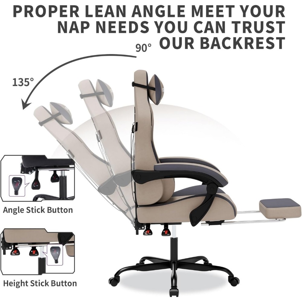 Ergonomischer Gaming-Stuhl mit – Massage Bewertung und Preis