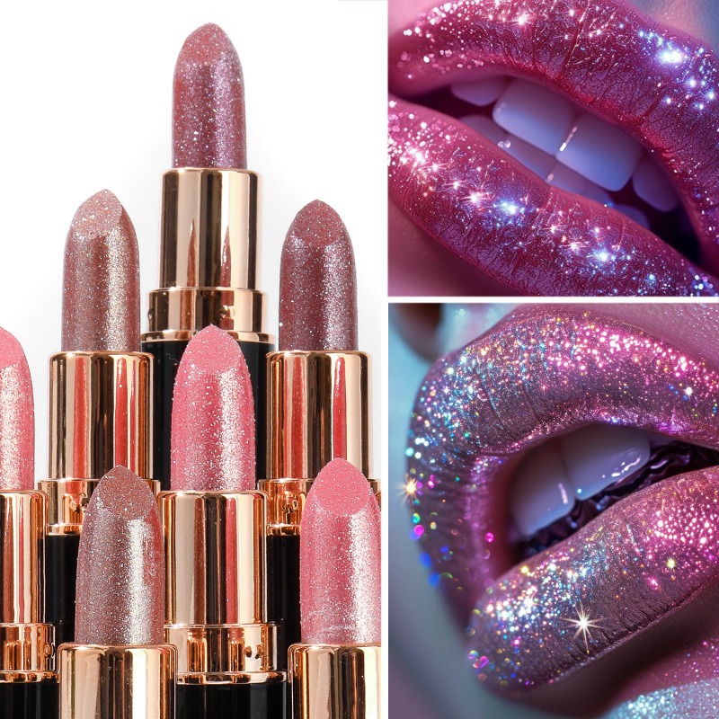 Metallic-Glitzer-Lippenstift,  – Matte Velvet Lip Tint Long Lasting Bewertung und Preis