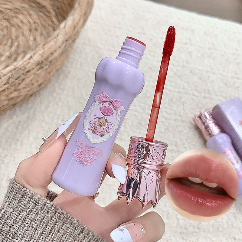 Gege Bear Samt-Matter Lippenst – Matte Velvet Lip Tint Long Lasting Bewertung und Preis